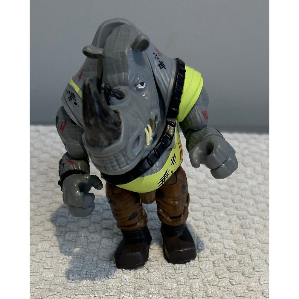 Playmates TMNT Mutant Mayhem Rocksteady Action‎ Figure 2023 Rhino Villain Grey